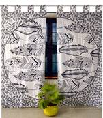 Mandala Window Tab top Curtains Drape Balcony Room Decor Curtain Boho Set Ethnic Windows & Panels Set Tab Top Curtains