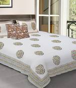 Multicolor Cotton  Double Bedsheets