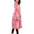 light-pink Printed Muslin flair Kurti