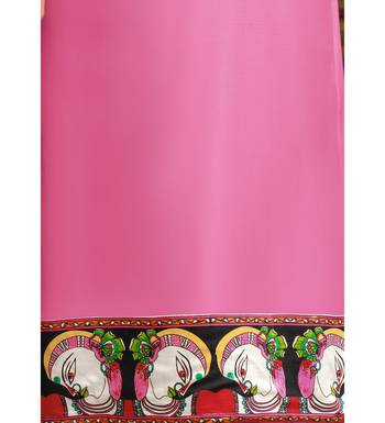 Pink Chanderi Silk Women's Palazzo Suit With Digital Printed Dupatta 6
