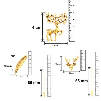 Gold crystal brooch 4