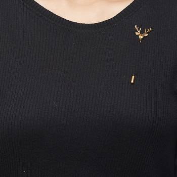 Gold crystal brooch 2