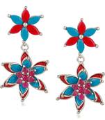 Blue crystal earrings