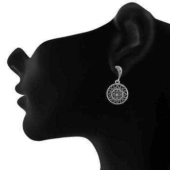 White swarovski crystal earrings 2