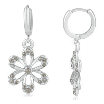 White swarovski crystal earrings 3