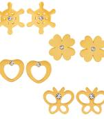 White crystal earrings