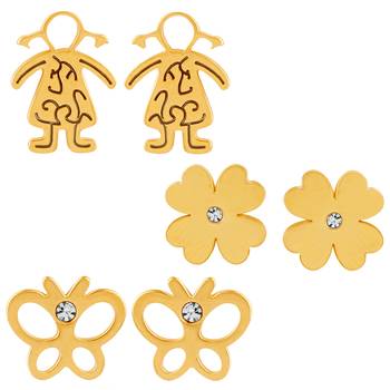 White crystal earrings 1