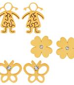 White crystal earrings