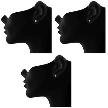 White crystal earrings 2