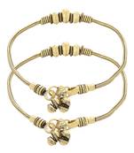 Gold anklets
