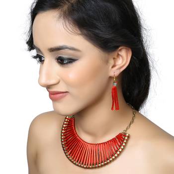 Red necklace sets 2
