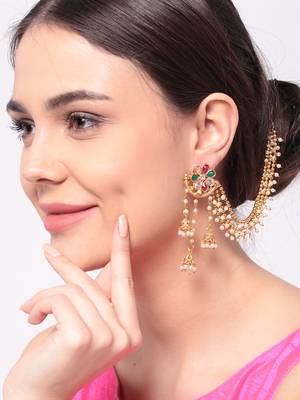 Gold danglers drops 2