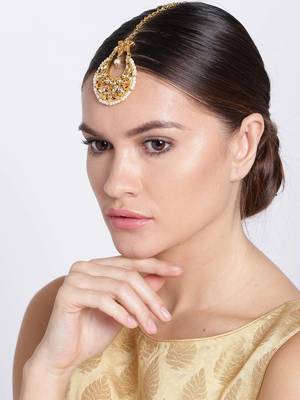 Gold maang tikka 5