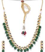 Green collar necklace