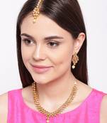 Gold collar necklace