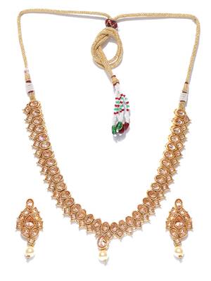 Gold collar necklace 2