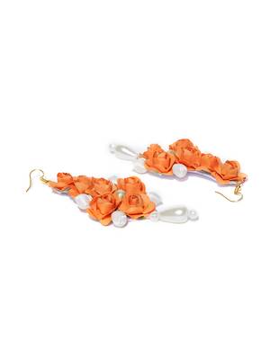 Orange collar necklace 4