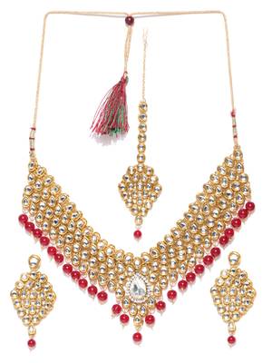 Gold collar necklace 2