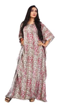 Multicolor Printed Rayon Islamic-Kaftans 1