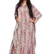 Multicolor Printed Rayon Islamic-Kaftans
