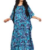 Multicolor Printed Rayon Islamic-Kaftans