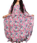 Multicolor Printed Rayon Islamic-Kaftans