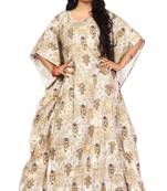Multicolor Printed Rayon Islamic-Kaftans