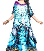Multicolor Printed Satin Islamic-Kaftans