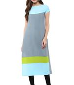 Janasya Multicolor printed crepe kurti