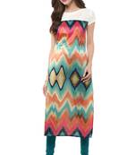 Janasya Multicolor printed crepe kurti
