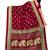 Maroon Printed Art Silk Saree With Blouse