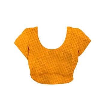 Orange Printed Art Silk Saree With Blouse 3