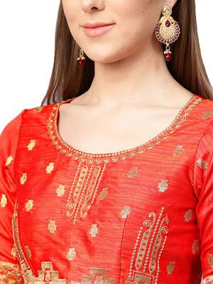 Inddus Grey Satin Silk Embroidered Saree With Blouse 3