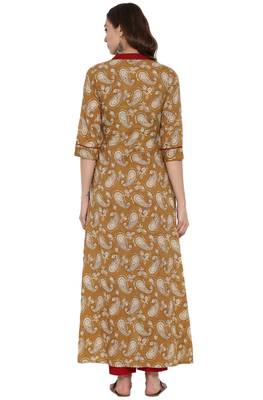 Janasya Multicolor printed cotton kurti 5