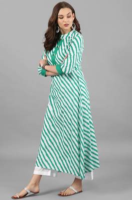 Janasya Multicolor printed cotton kurti 3