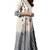 Janasya Cream printed cotton kurti