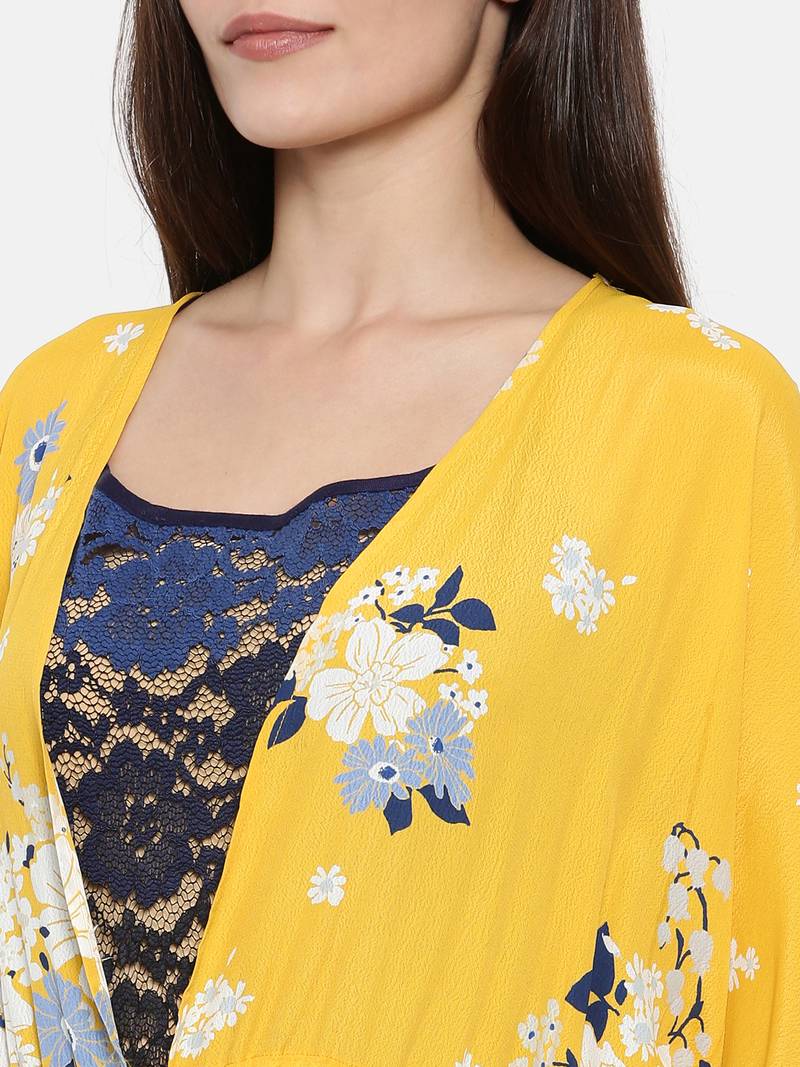 Sunshine Flora Gownset with Lace slip