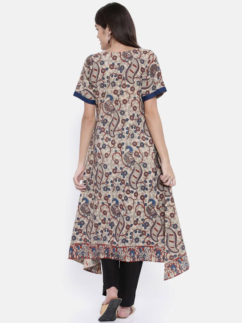 off-white printed cotton islamic-kaftans