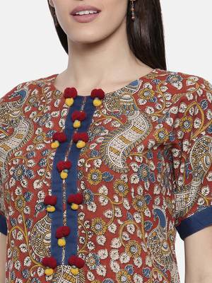 maroon printed cotton islamic-kaftans 3
