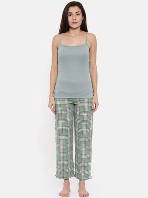 Reversible Plaids Lounge Set with Slip 2