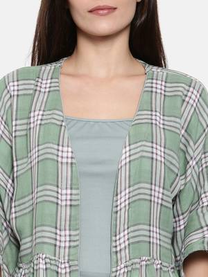 Reversible Plaids Lounge Set with Slip 5