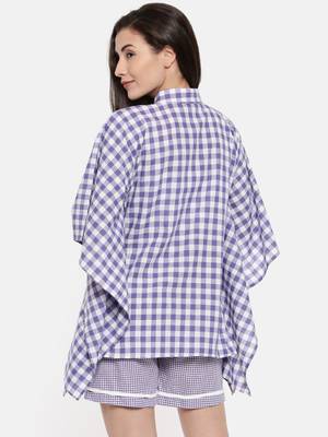 Purple Gingham Lounge set 5
