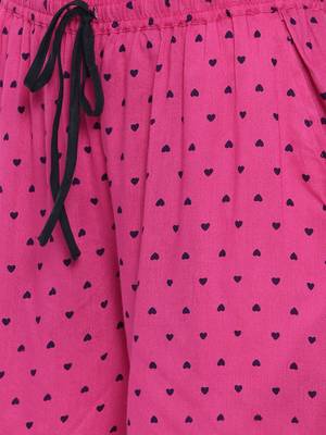 Little Hearts-Fuchsia short set 2