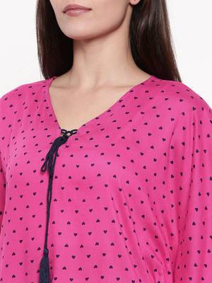 Little Hearts-Fuchsia short set 4