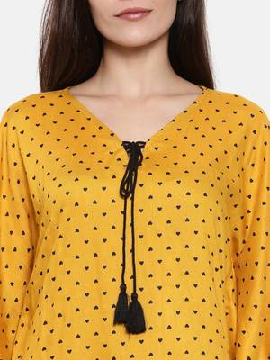 Little Hearts-Mustard short set 2