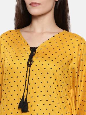 Little Hearts-Mustard short set 3