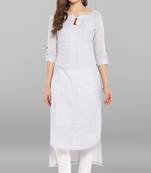 Janasya Multicolor printed cotton kurti