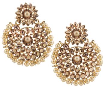 Brown Pearl Earrings 1