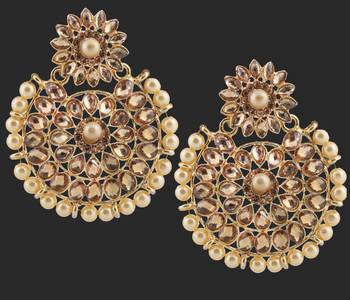 Brown Pearl Earrings 2