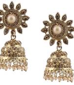 Brown Pearl Earrings